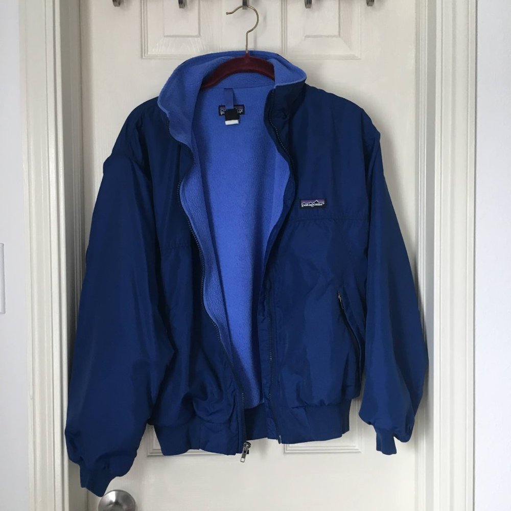 Patagonia Navy Blue Bomber Jacket XS